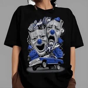 Vintage  Graphic Tee Smile Now Cry Later